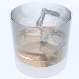 Wiskey glass 3D Object | FREE Artlantis Objects Download